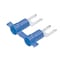 Panduit Fork Terminal, #6 Stud Size, 14 AWG, 600 V, Vinyl Insulated, Blue, Crimp Termination Only, 3000 PK PV14-6LFB-3K - alternate 2